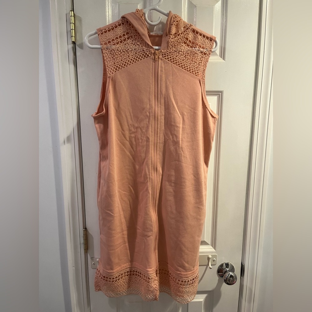Venus Hooded Sweatshirt Dress — Large